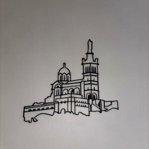 Skyline "La Bonne Mère" – Silhouette Murale en Bois